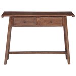 vidaXL Bureau Marron 110 x 30 x 79 cm Bois de Mahogany Massif