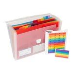 Trieur Valisette PP 13 Compartiments 33X25 CRYSTAL EXACOMPTA