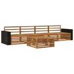 vidaXL Ensemble de canapés d'extérieur 5 pc Naturel