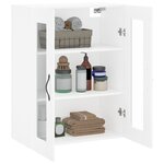 vidaXL Armoire murale blanc 69 5x34x90 cm bois d'ingénierie