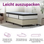 vidaXL Matelas à ressorts ensachés moyen plus 90x200 cm