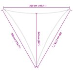 vidaXL Voile d'ombre 3 x 3 x 3 m 100   polyester Oxford Triangulaire