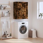 vidaXL Armoire murale chêne fumé 69 5x34x90 cm bois d'ingénierie
