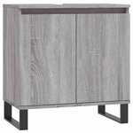 vidaXL Armoire de bain sonoma gris 58x33x60 cm bois d'ingénierie