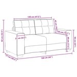 vidaXL Canapé causeuse noir 160x77x82 cm velours