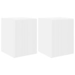 vidaXL Meuble TV mural 2 Pièces Blanc 30 x 31 x 40 cm Bois d'ingénierie