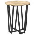 vidaXL Ensemble de tables d'appoint 2 Pièces Chêne Sonoma et noir