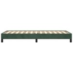 vidaXL Cadre de lit sans matelas vert foncé 90x190 cm velours