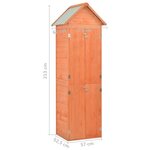 vidaXL Abri de jardin 71 x 60 x 213 cm Bois