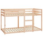 vidaXL Lit superposé sans matelas 90x190 cm bois de pin massif