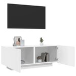 vidaXL Meuble TV Blanc 100x35x40 cm Aggloméré
