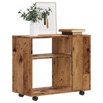 vidaXL Table d'appoint vieux bois 70x35x55 cm bois d'ingénierie