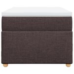 vidaXL Sommier à lattes de lit avec matelas Marron foncé 90x190 cm