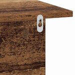 vidaXL Table de chevet Bois ancien 40 x 30 x 25 cm Bois d'ingénierie