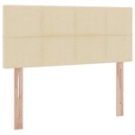 vidaXL Lit avec rangement et matelas avec matelas Crème 120 x 190 cm