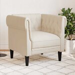 vidaXL Fauteuil Chesterfield lin