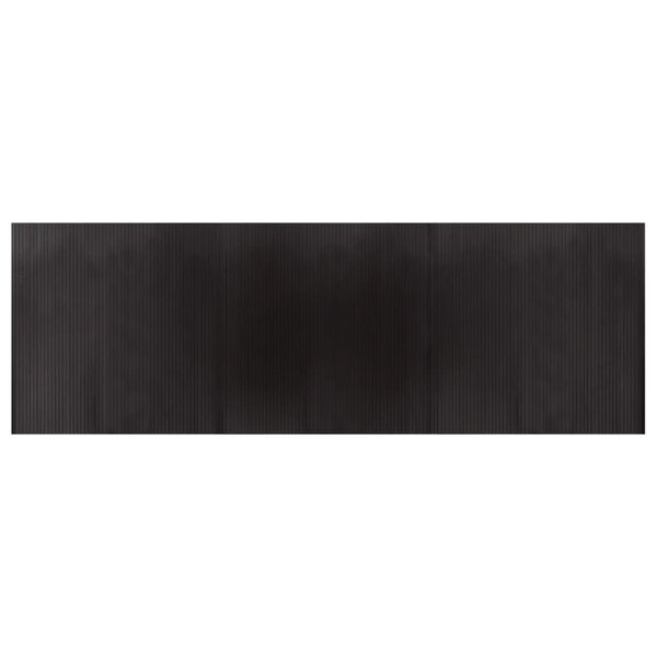 vidaXL Tapis rectangulaire marron foncé 100x300 cm bambou