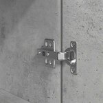 vidaXL Buffet haut gris béton 50x35x180 cm bois d'ingénierie