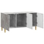 vidaXL Meuble TV 99 x 34 5 x 50 cm Gris béton Bois d'ingénierie