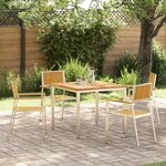Ensemble repas jardin 5 pièces en teck massif