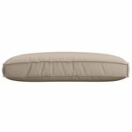 vidaXL Coussin de palette pour siège Taupe 120x80x12 cm en tissu Oxford