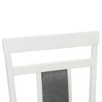 vidaXL Chaise de salle à manger 2 Pièces Blanc et Gris