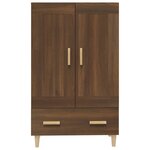 vidaXL Buffet Chêne marron 70x31x115 cm Bois d'ingénierie