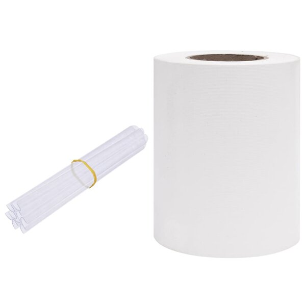 vidaXL Écran d'intimité de jardin PVC 35x0 19 m Blanc
