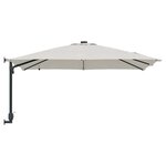 vidaXL Parasol de jardin Couleur sable 248.5 x 247.5 x 160 cm tissu