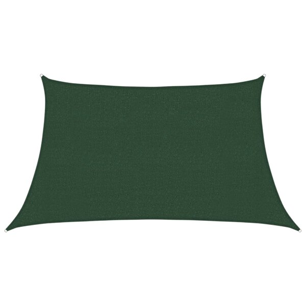 vidaXL Voile d'ombrage 160 g/m² Vert foncé 3/4x2 m PEHD