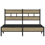 vidaXL Cadre de lit sans matelas chêne sonoma 140x200 cm