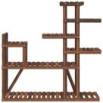 vidaXL Support à fleurs 110x25x111 cm bois massif de sapin