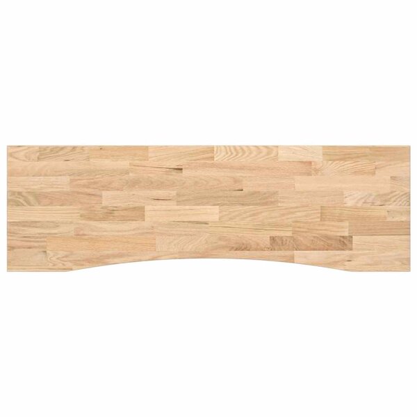 vidaXL Dessus de bureau non traité bois massif de chêne rectangulaire
