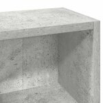 vidaXL Armoires à CD 2 Pièces Gris béton 21x16x93 5 cm Aggloméré