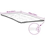 vidaXL Protège-matelas blanc 90x190 cm