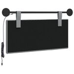 vidaXL Tête de lit suspendue Avec lumière LED Gris clair Tissu