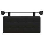 vidaXL Tête de lit suspendue Noir Simili cuir