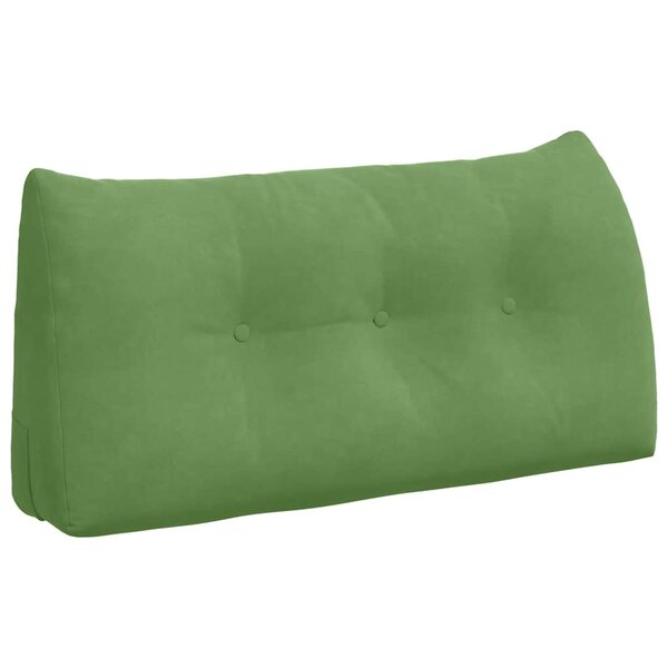 vidaXL Coussin de Dos Vert clair 100 x 24 x 50 cm Velours