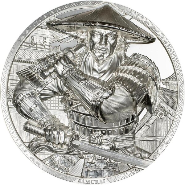 Monnaie SAMURAI 5 Oz Argent 25$ Cook Islands 2025 (PRÉCOMMANDE)