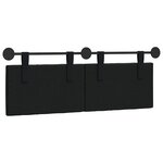 vidaXL Tête de lit suspendue Noir Velours