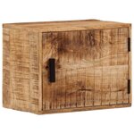 vidaXL Table de chevet murale 40x30x25 cm bois de manguier massif