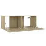 vidaXL Ensemble de meubles TV 3 Pièces Chêne sonoma Bois d'ingénierie