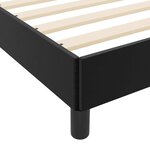 vidaXL Cadre de lit avec matelas Noir 80 x 200 cm tissu