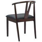 vidaXL Chaise de salle à manger 2 Pièces Marron clair et noir
