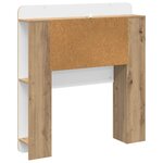 vidaXL Cabinet de Tête de Lit Chêne artisanal 80 cm Bois d’ingénierie