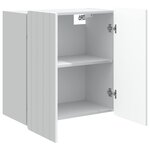 vidaXL Armoire Murale Blanc 59 x 31 x 64 cm Bois d'ingénierie