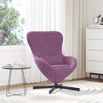 Fauteuil œuf en velours pourpre