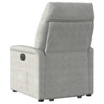 vidaXL Fauteuil inclinable de massage électrique gris clair