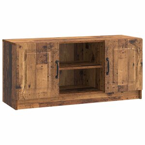 vidaXL Meuble TV Bois ancien 102 x 34 5 x 47 cm Bois d'ingénierie
