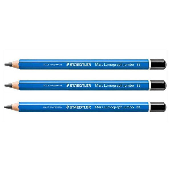 Crayon graphite Mars Lumograph jumbo mine 5 3 mm 8B x 3 STAEDTLER